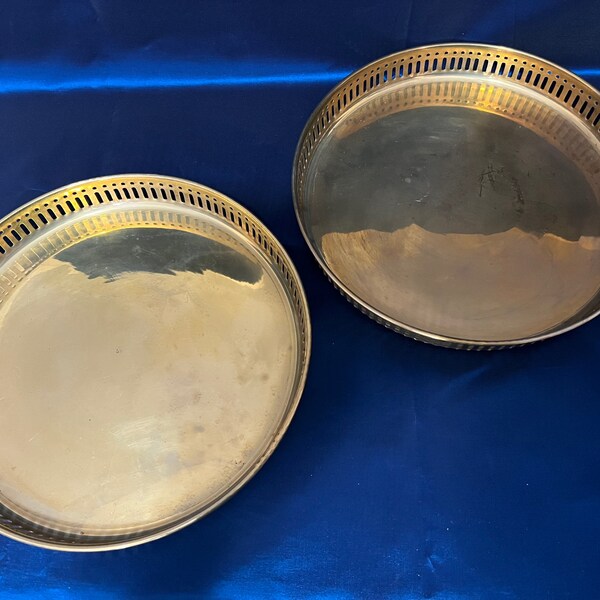 Round Brass Tray Etsy