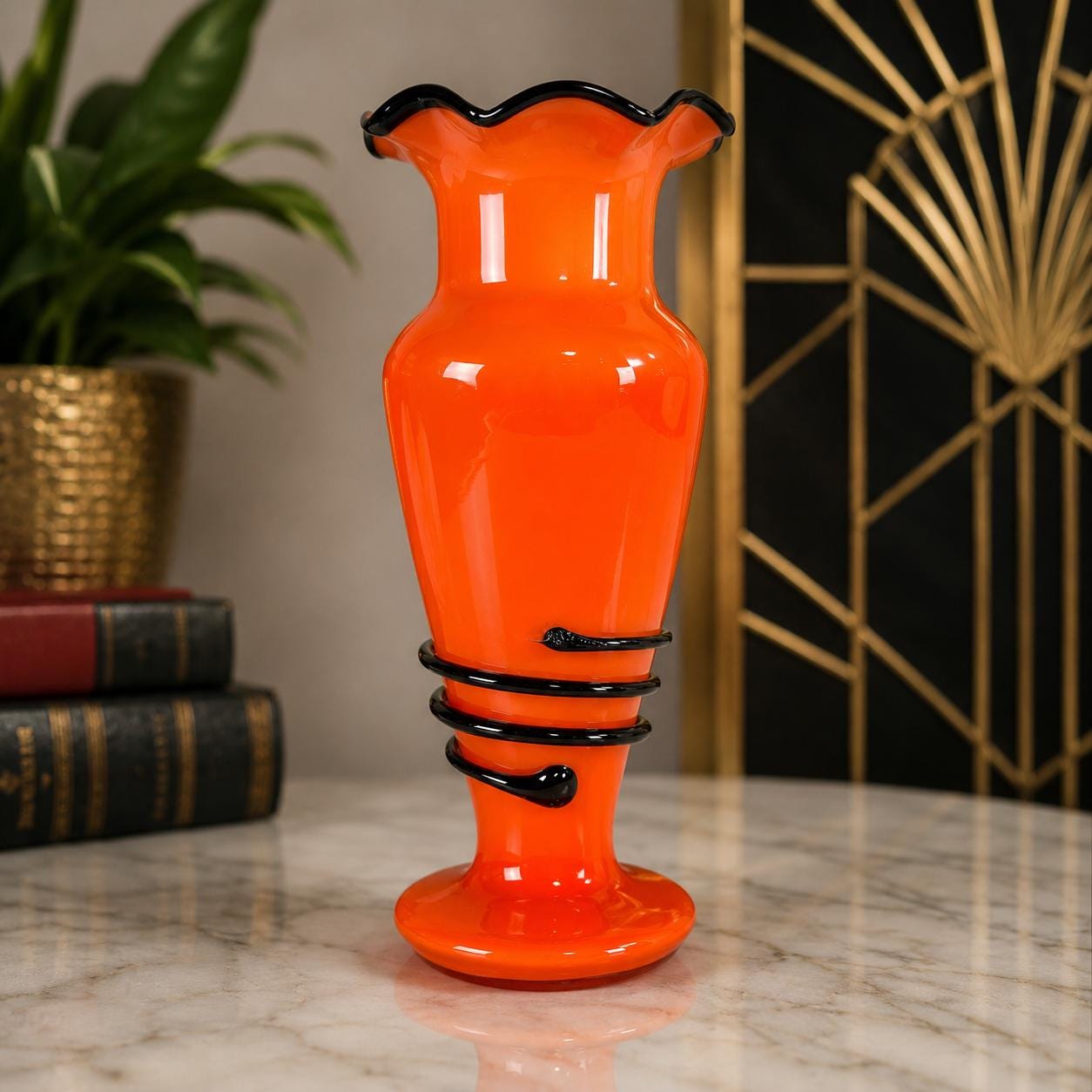 Art Deco Czech Tango Glass - Etsy