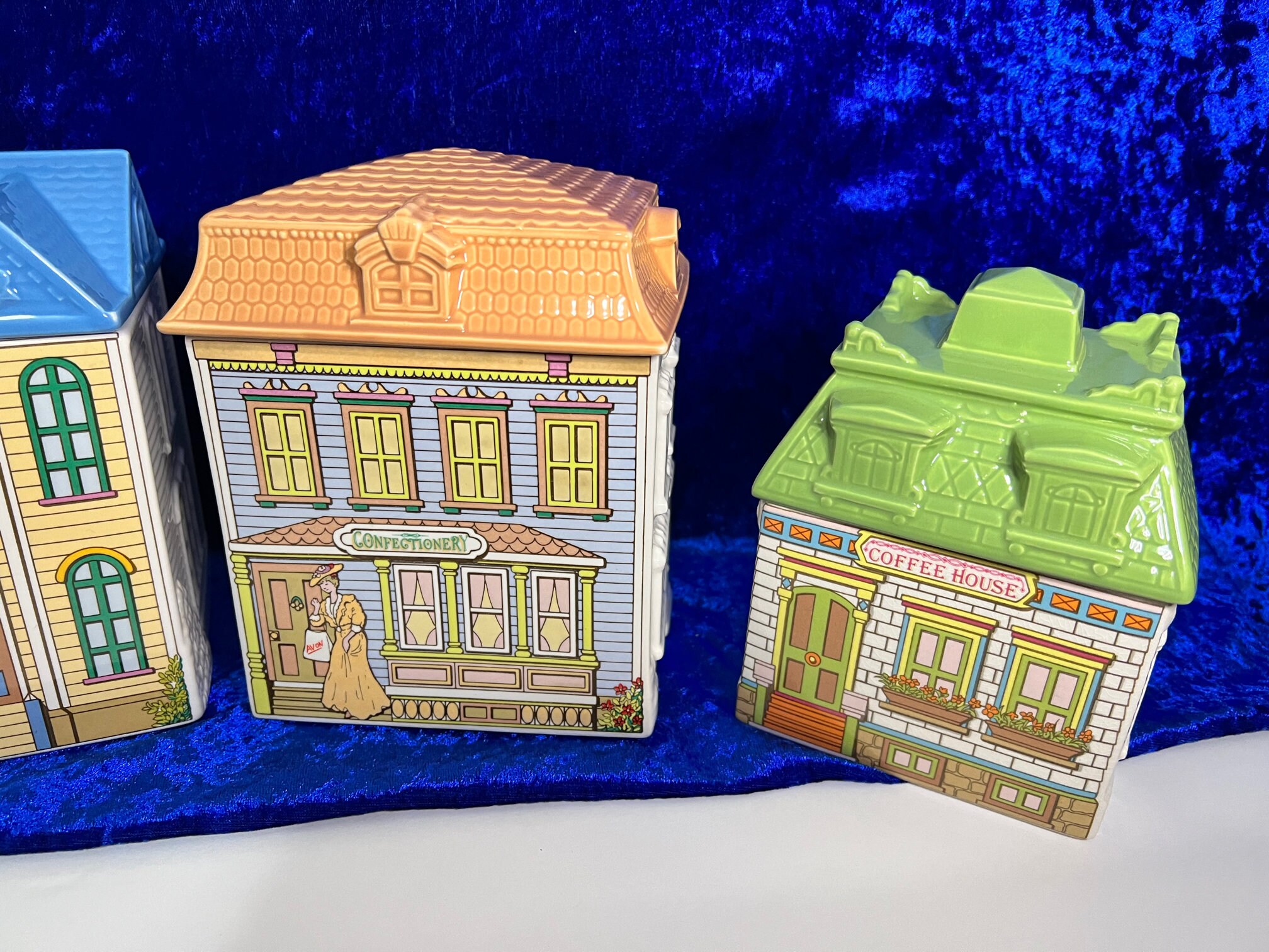 Avon Kitchen Canisters Set of 4 Unused Bakery Etsy