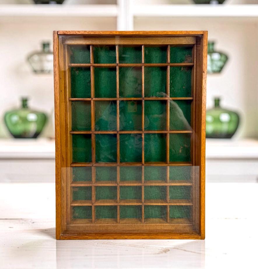 Vintage Shelf Glass - Etsy