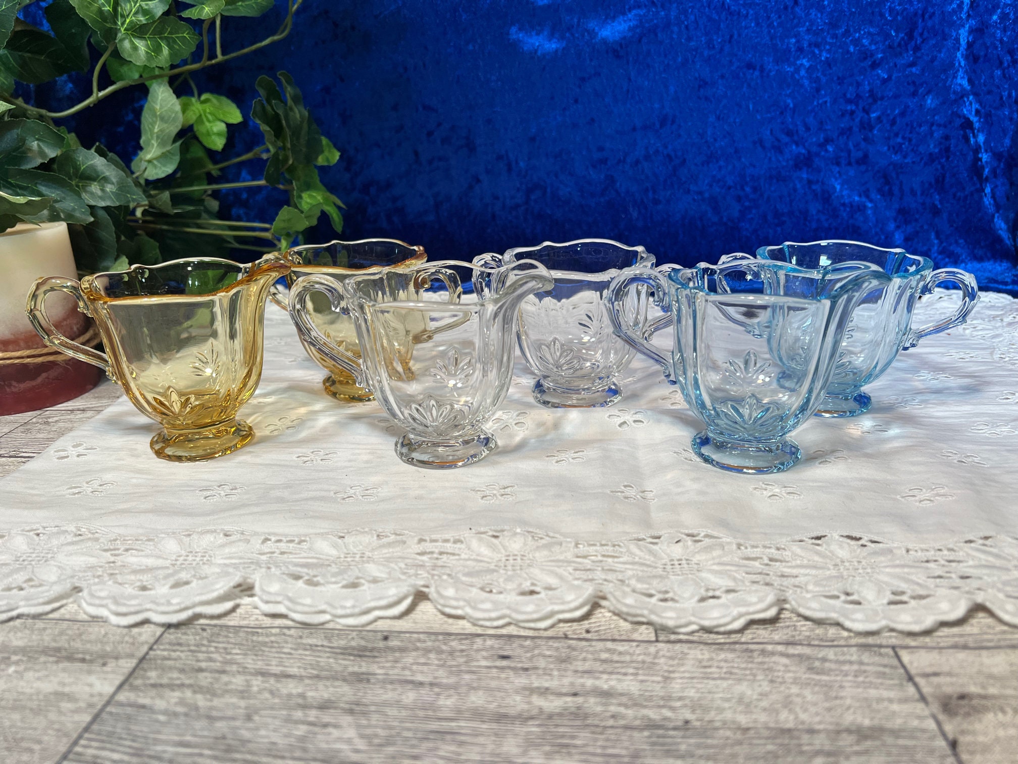 Fostoria Sugar and Creamer Set - Etsy