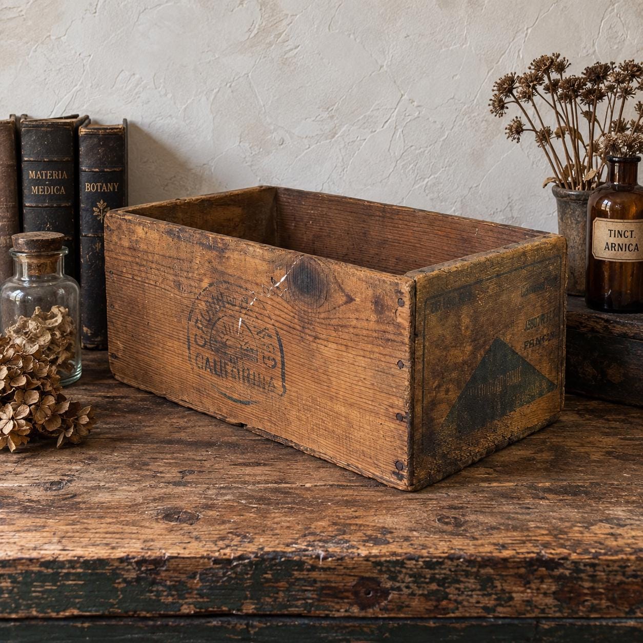 Vintage Wooden Fruit Box - Etsy