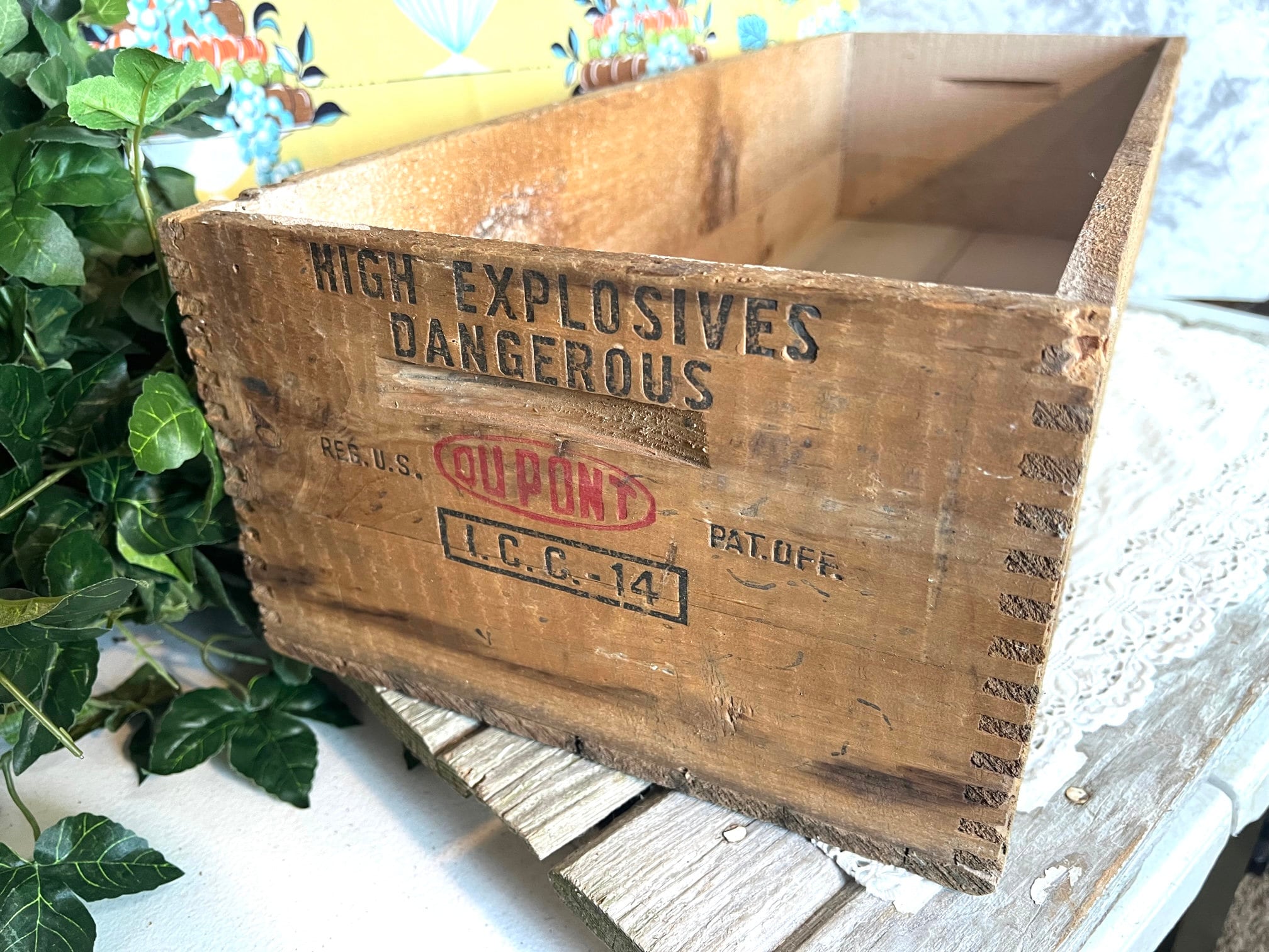 Vintage Dupont Dynamite Explosives Wood Crate | eBay