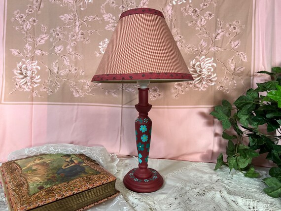 Small teal table lamp deals