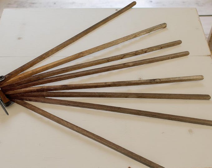 Vintage Wood Drying Rack, 8-arm Wall Mount, Rustic Farmhouse Decor - Etsy