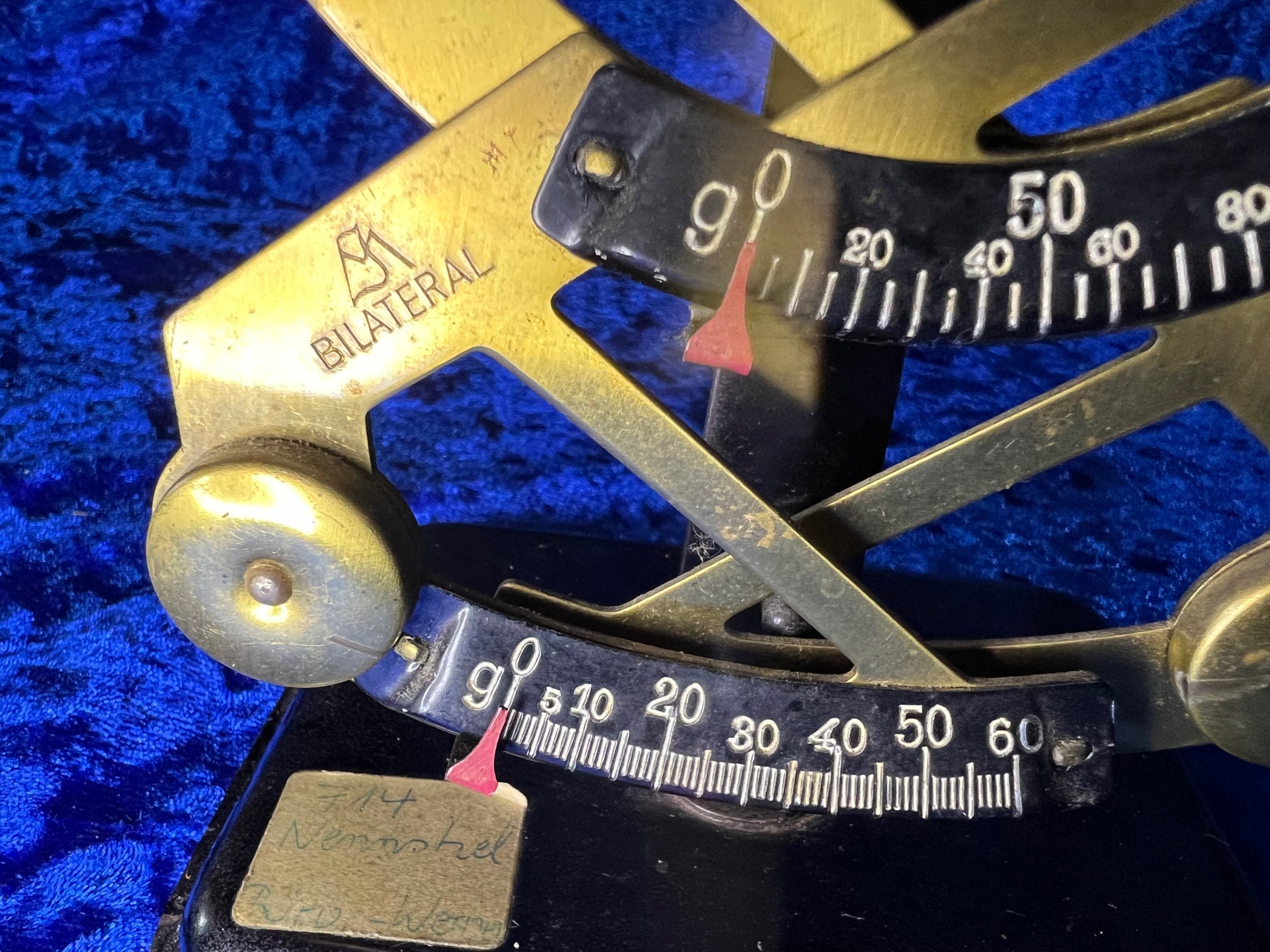 Unique Rare Vintage 1930s Brass Postage Scale Bilateral, Jacob Maul