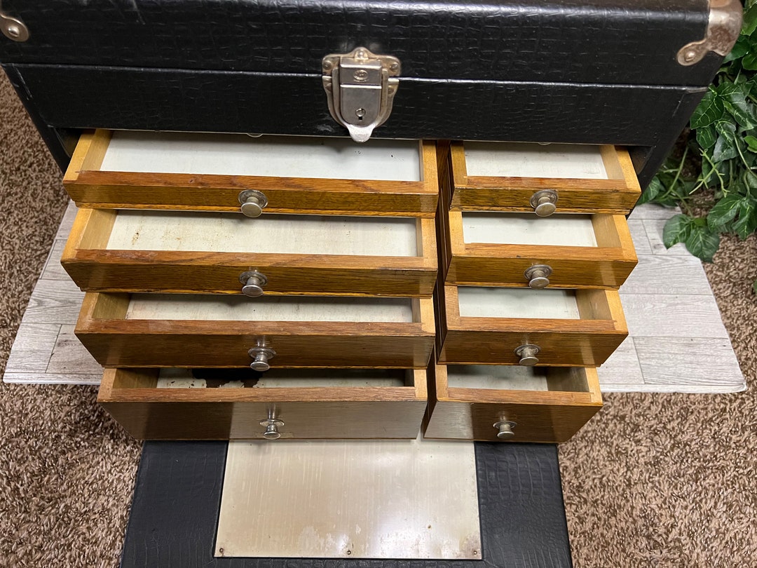 Vintage Gerstner National Company Dental Tool Box Machinist