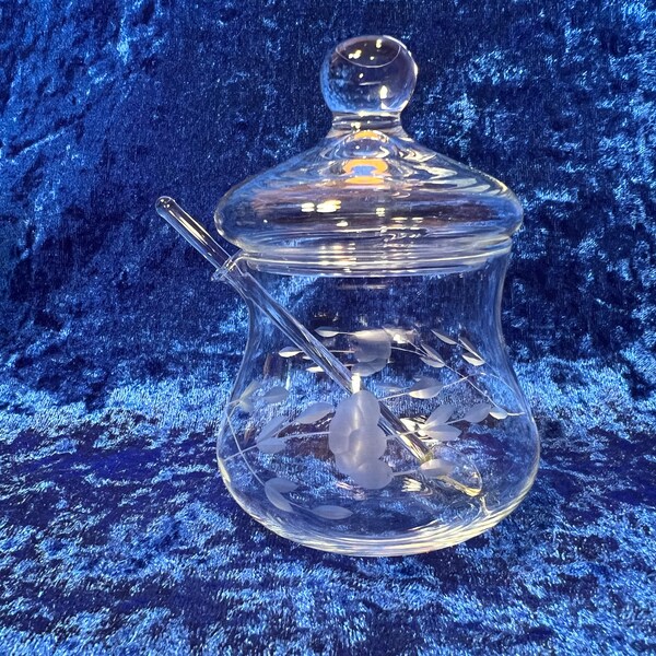 Etched Sugar Bowl Etsy