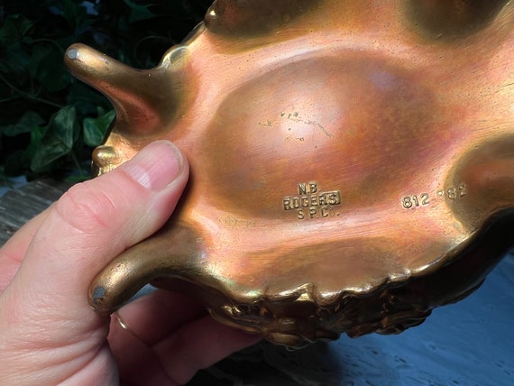 Antique Jewelry Box Casket, Set of 2, Gold Tone V… - image 8