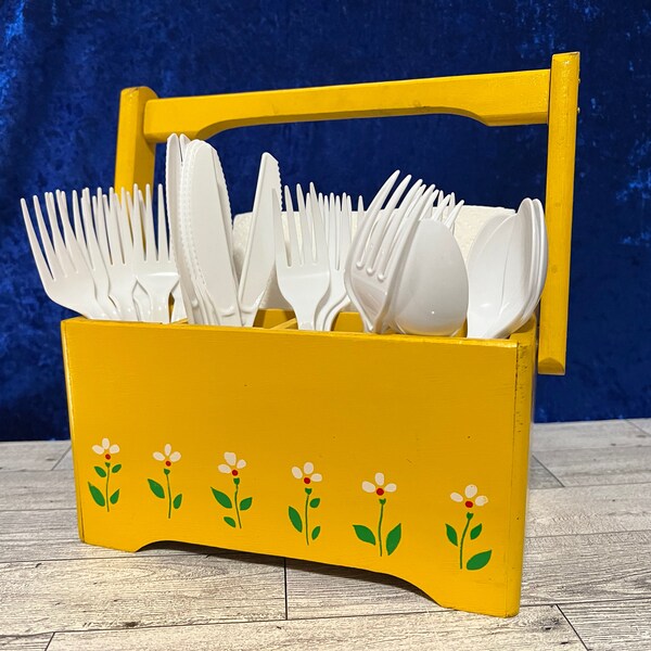 Silverware Caddy Etsy