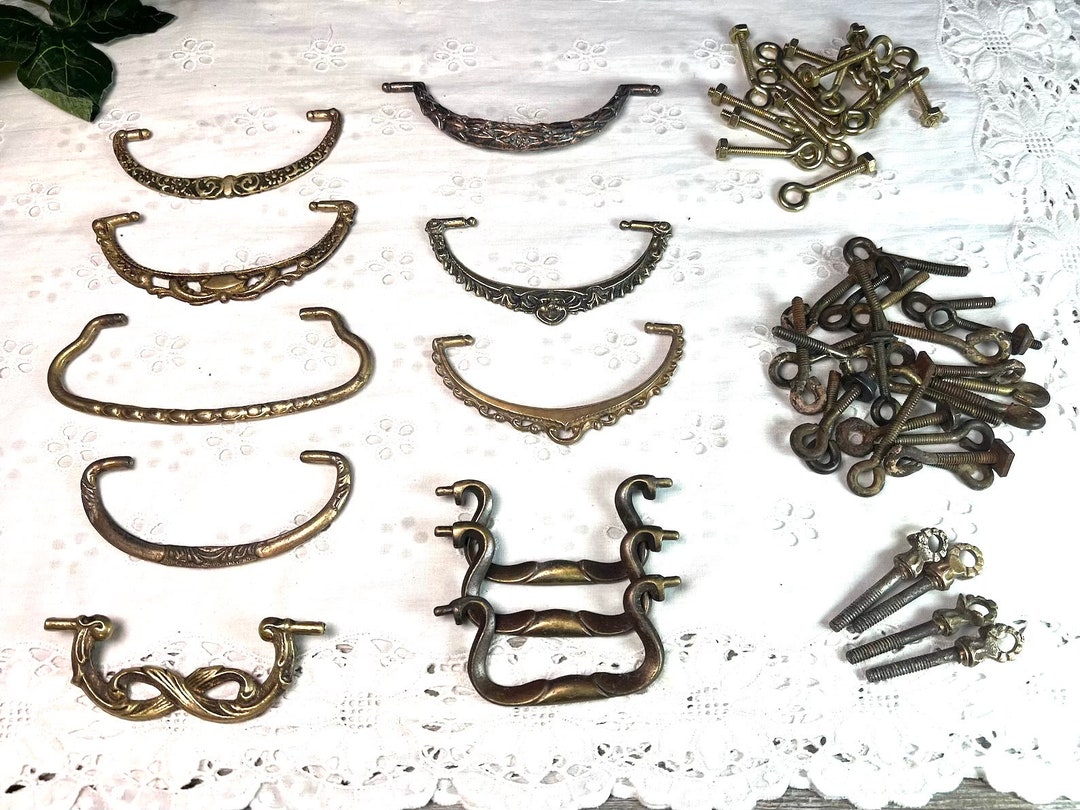 Vintage Antique Furniture Hardware, Drawer Handles & Eyebolts