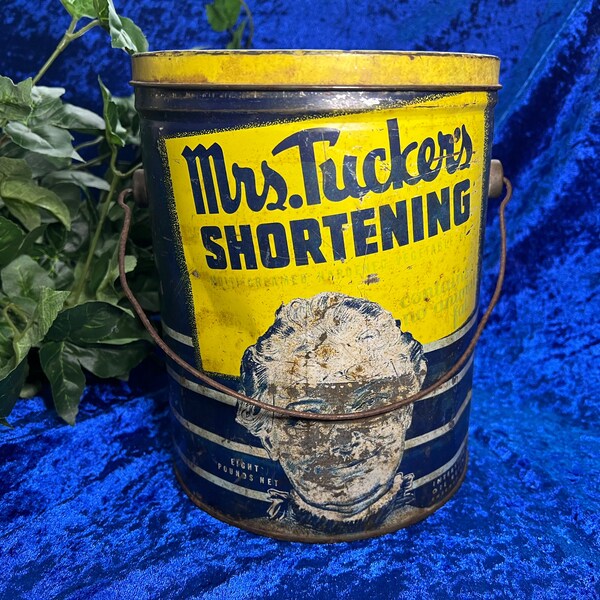 Mrs Tuckers Shortening Can Etsy