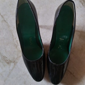 Vintage Black Patent Pumps image 3