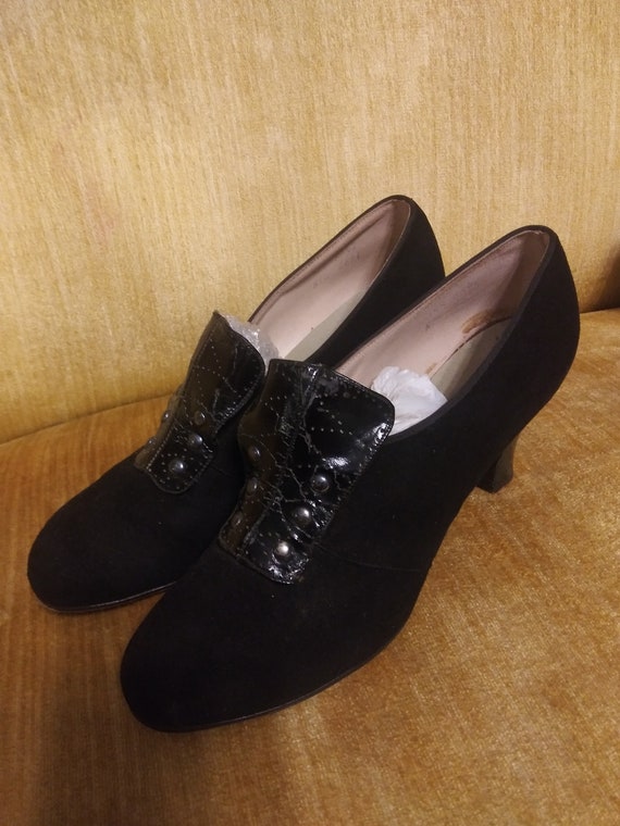 1940s Ladies Shoes in Black