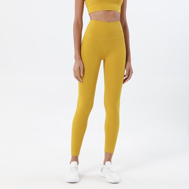 Pastel Yellow Gym Leggings