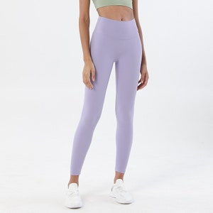 Summer Sky Purple Ankle Length Leggings | Activewear | Running Tights | Workout | Gym | Yoga Clothes | Pilates | Dancewear | Buttery Soft