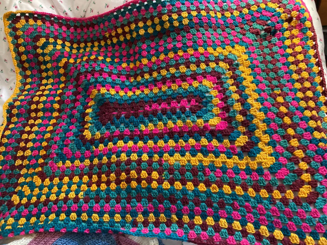 Rainbow Lap Blanket Etsy