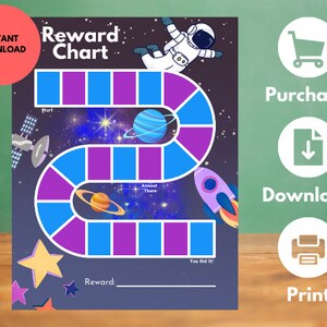 Kids Reward Chart | Printable Behavior Chart | Daily Chore Chart | Kids ...