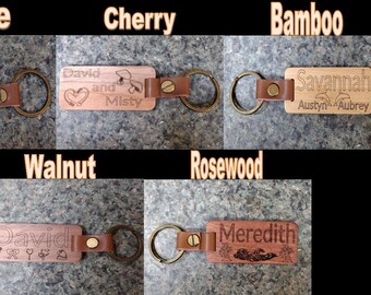 Personalized Keychain Wood Keychain Gift Personalized Wood Keychain Gift Keychain Personalized Gift