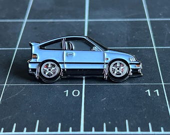 CRX-autospeld 'Superior Blue' | Zachte emaille pin | Reversspeld