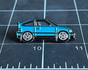 CRX-autospeld 'Tahitiaans groen' | Zachte emaille pin | Reversspeld