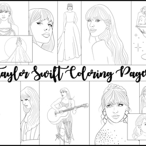 Taylor Swift The Eras Tour Coloring Pages Fan Art  Taylor swift drawing, Taylor  swift, Taylor swift games