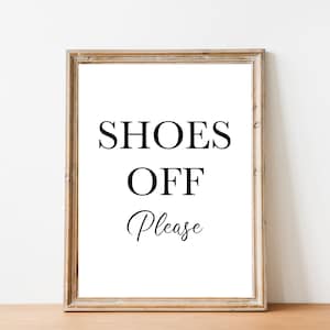 Shoes Off Please Printable, Remove Shoes Print Home Decor, Shoe Free Home Wall Art Sign, Shoes off Sign, No Shoes Poster, DIGITAL DOWNLOAD