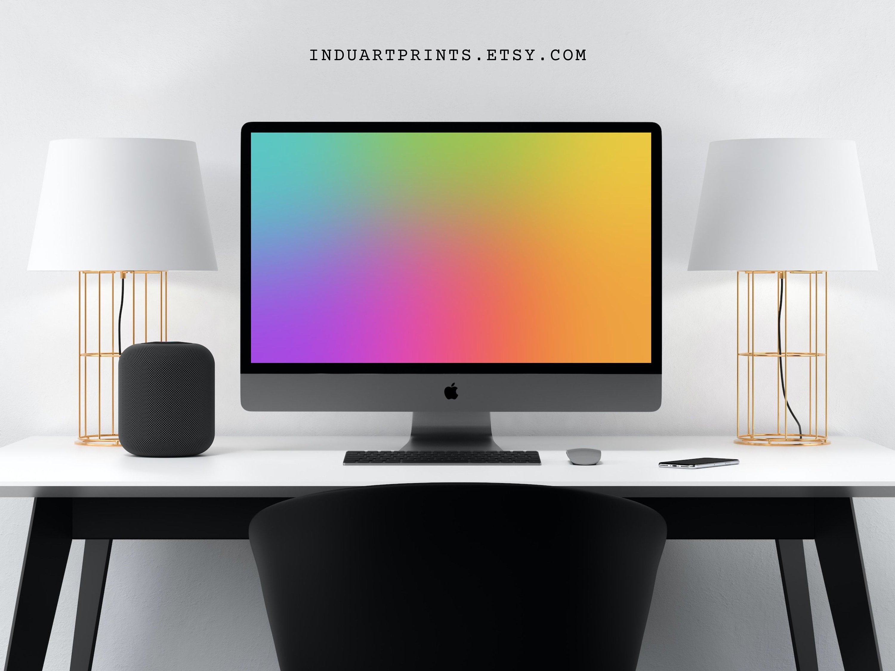 Rainbow Gradient Desktop Wallpaper, Colorful Backgrounds, Mac Windows ...