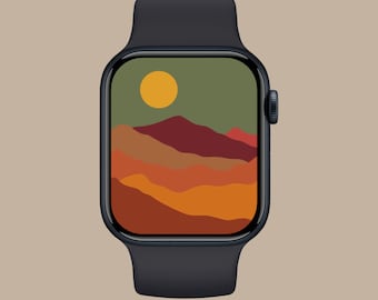 Abstract Landscape Smartwatch Wallpaper, Aesthetic Apple Watch