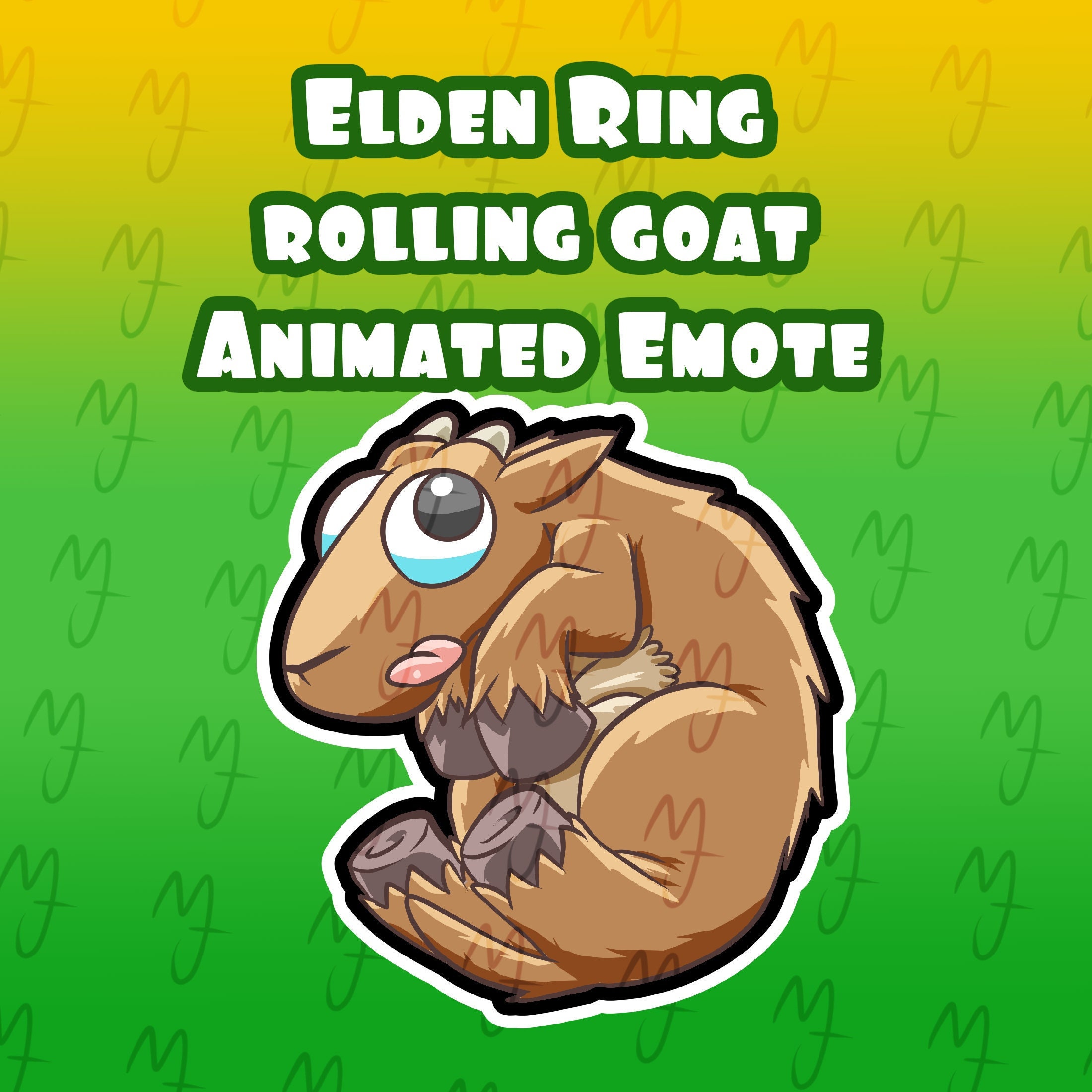 The Rolling Goat From Elden Ring Animated Emote - Etsy