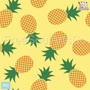 Piña png. Patrón sin costuras de fondo de piña. Imágenes Prediseñadas png de piña. Impresión digital png