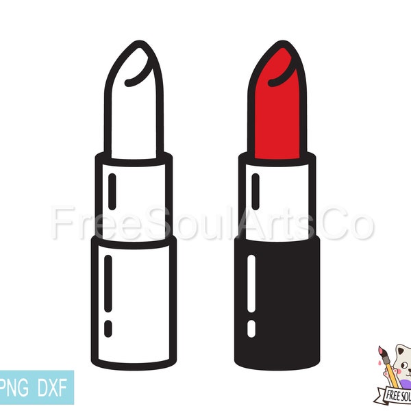 Lipstick Tube Svg. Lipstick Svg. Make Up Svg. Beauty Svg. Lipstick Outline Silhouette. Lipstick Clipart. Cut file for Cricut, Silhouette.