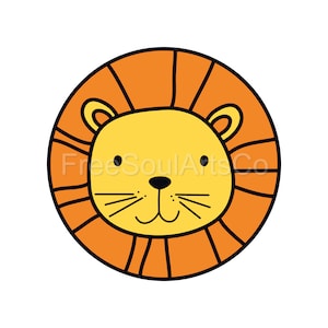León Svg. Lindo León Svg. Lindo Bebé León Svg. Cara de León Svg. León Clipart. Estampado de camisa de león. Archivo de corte para Cricut, Silhouette. svg png dxf jpg