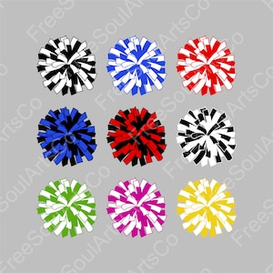 Pom Pom Svg. Cheerleader Cheer Pom Pom Svg. Sports Girl, Cheer, Sports Svg. Cheer mom svg. Pom Pom clipart. Cut files. svg png dxf