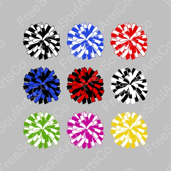 Pom Pom Svg. Cheer cheer Pom Pom Svg. Sports Girl, Cheer, Sports Svg. Cheer mom svg. Clipart pom pom. Cortar archivos. svg png dxf