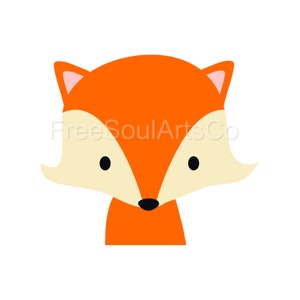 Fox Svg. Cute Fox Svg. Cute Baby Fox Svg. Fox Face Svg. Fox Clipart. Fox Shirt Print. Cut file for Cricut, Silhouette. svg png dxf jpg