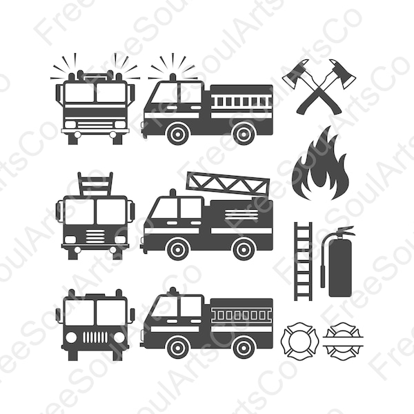 Feuerwehr Bündel Svg. Feuerwehr Svg. Feuerwehr Svg. Malteser Kreuz Svg. Feuerlöscher Svg. Firetruck Clipart. svg png dxf jpg