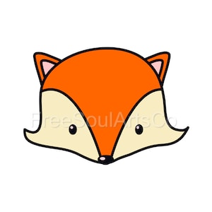 Fox Svg. Cute Fox Svg. Cute Baby Fox Svg. Fox Face Svg. Fox Clipart. Fox Shirt Print. Cut file for Cricut, Silhouette. svg png dxf jpg