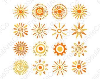 Sun Svg Bundle. Sun Svg. Boho Sun. Cute Sun Svg. Sunshine svg. Summer Sun Svg. Sun logo. Sun Clipart. Sun Cut File. svg png dxf