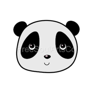 Panda Svg. Cute Baby Panda Svg. Panda Face Svg. Panda Clipart. Panda Shirt Print. Cut file for Cricut, Silhouette. svg png dxf jpg