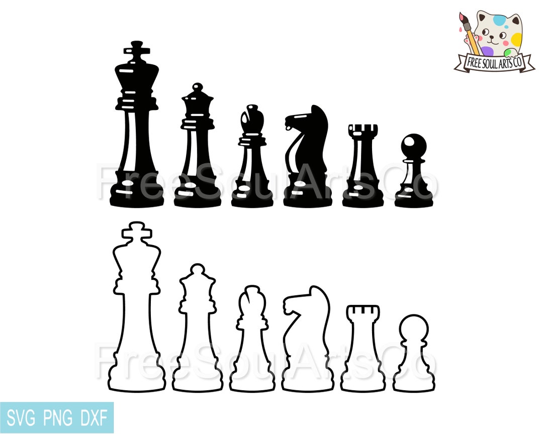 Chess Pieces and Split SVG File Cutting Template – Designed by Geeks