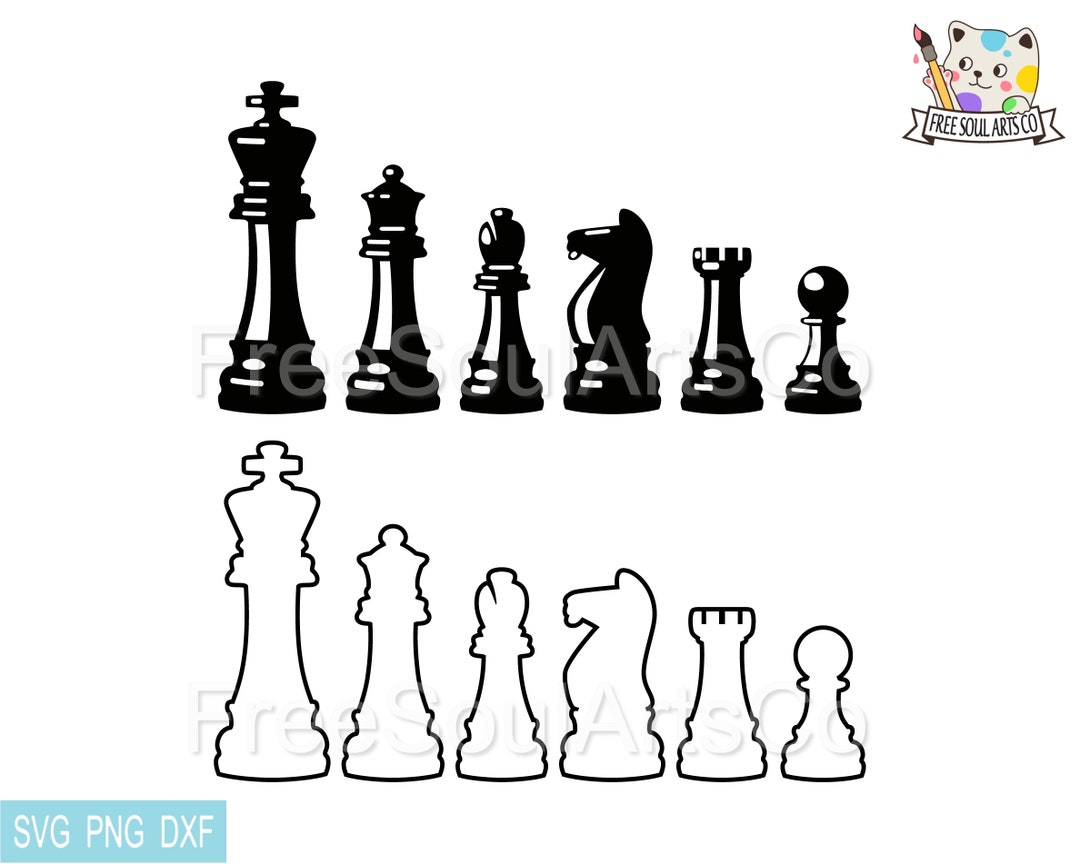 Chess Pieces Svg/Chess game/Jpg/Png/Ai/Basic chess (2360954)