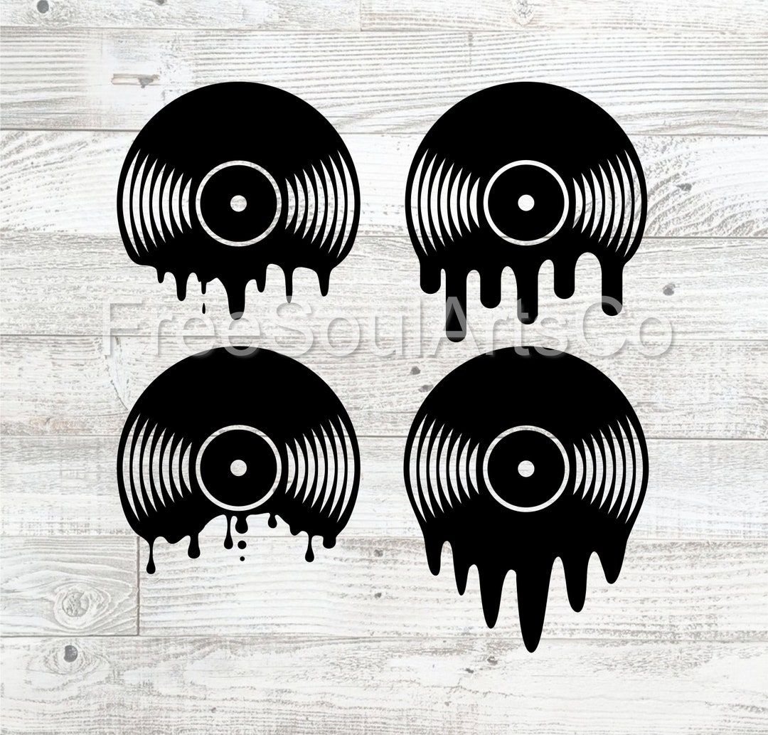 Vinyl Record Svg. Vinyl Record Bundle Svg. Melting Vinyl - Etsy