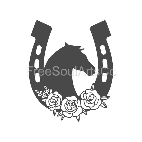 Horseshoe Svg. Floral Horseshoe Svg. Horse Svg. Horseshoe Flowers Svg. Lucky Svg. Horse shoe rose Svg Cut File. Horse shoe clipart. svg png