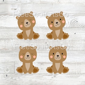 Urso SVG. Pacote Bear Svg. Brinquedo de urso svg. Urso fofo svg. Bebê urso svg. Clipart de urso. Arquivo de corte para Cricut, Silhouette. svg png dxf