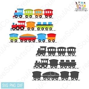Cute train Svg bundle. Toy train Svg. Train Svg. Railroad toy Svg. Train Svg Clipart. Cut file for Cricut and Silhouette. svg png dxf