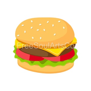 Hamburger png. Cheeseburger png. Burger png. Burger design digitale. Clipart fast food.