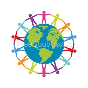 Mensen over de hele wereld SVG. Vrede svg. Kinderen van de Aarde. Vriendschap. Aardbol SVG. Aardbol clipart. Bestand knippen. svg png dxf jpg