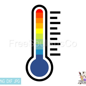 Thermometer Svg. Temperature Svg. Thermometer Outline Svg. Weather. Thermometer Clipart. Cut file for Cricut, Silhouette. svg png dxf jpg