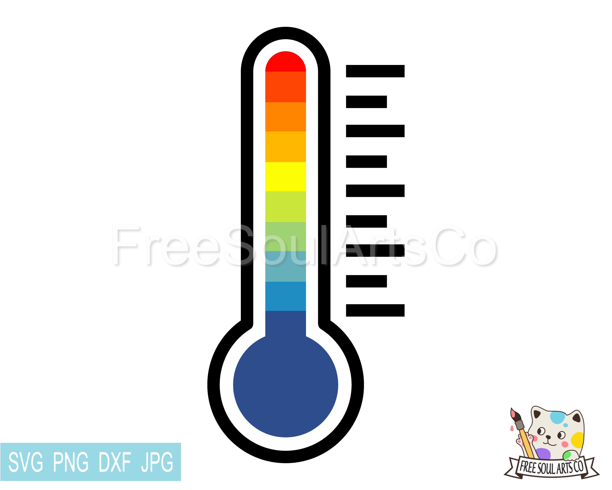Thermometer Clipart, Weather Clip Art Climate Temperature Hot Cold Medical  Doctor Glass Cute Digital Graphic Design Small Commercial Use 